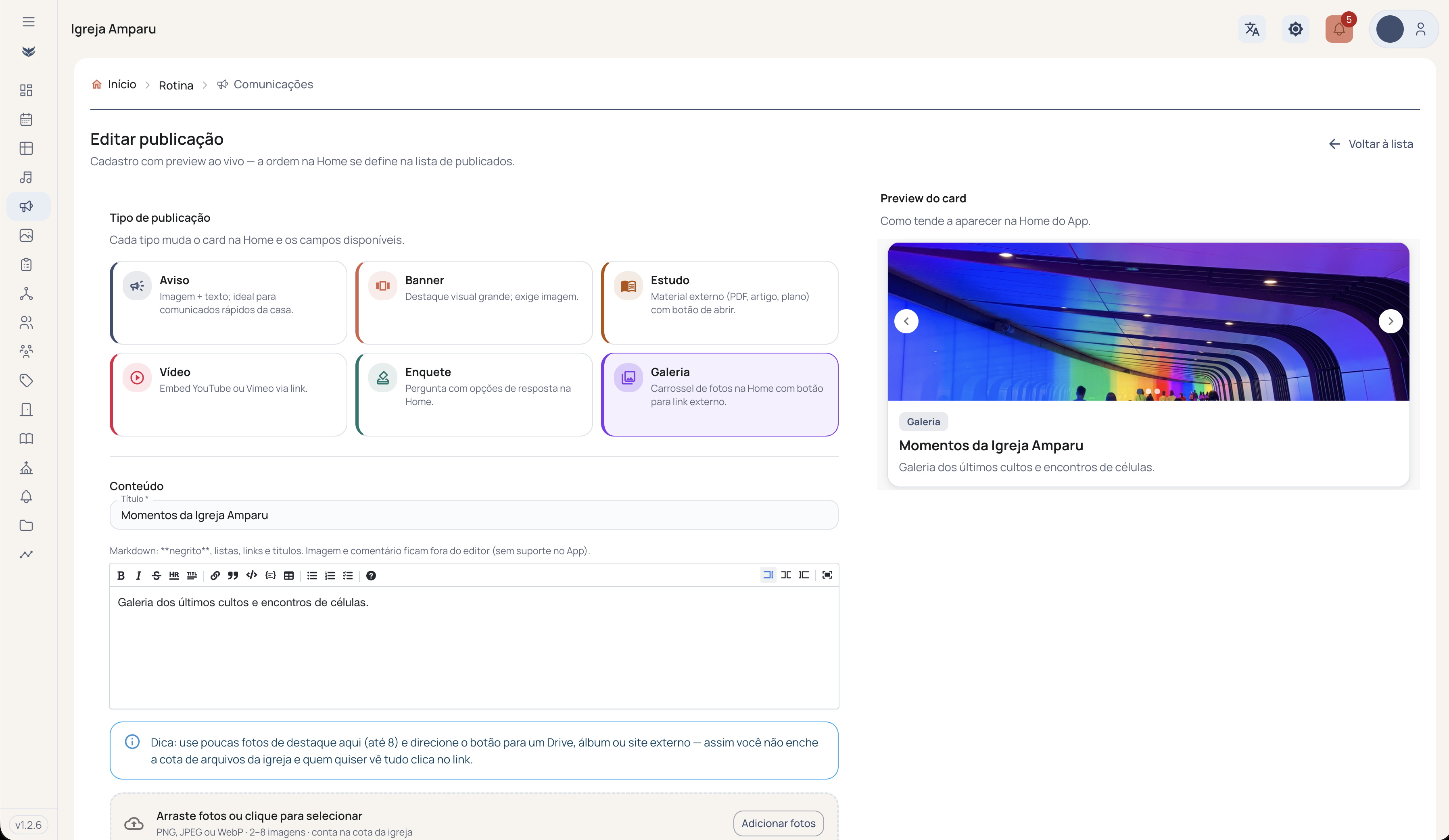 Nova publicação no Portal